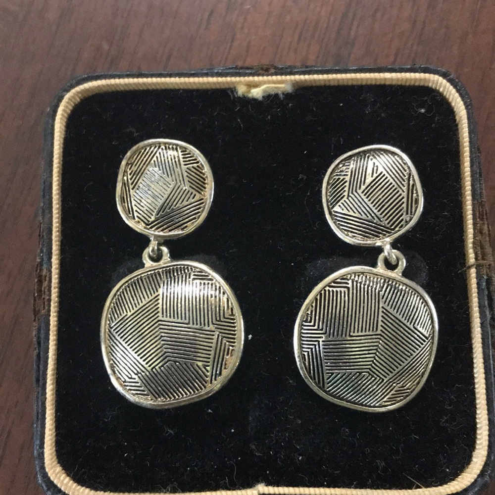 Gold colored earrings
